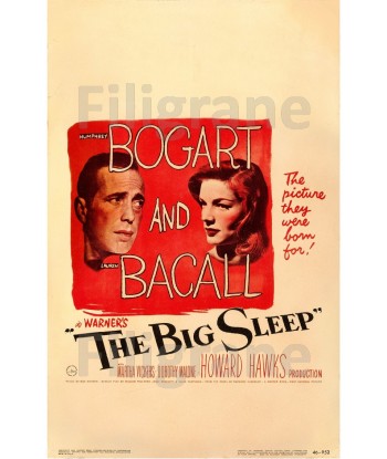 THE BIG SLEEP FILM Rsfz-POSTER/REPRODUCTION d1 AFFICHE VINTAGE soldes