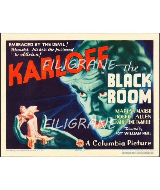 THE BLACK ROOM FILM Rfdx-POSTER/REPRODUCTION d1 AFFICHE VINTAGE Le MVP de beaucoup