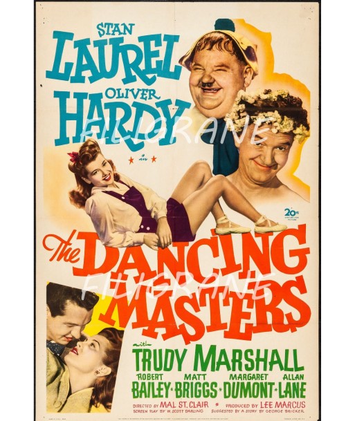 THE DANCING MASTERS FILM Rhvx-POSTER/REPRODUCTION d1 AFFICHE VINTAGE hantent personnes