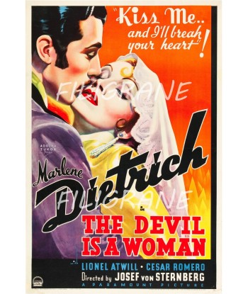 THE DEVIL is a WOMAN FILM Rbhh-POSTER/REPRODUCTION d1 AFFICHE VINTAGE offre 