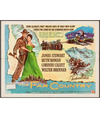 THE FAR COUNTRY FILM Rhnq-POSTER/REPRODUCTION d1 AFFICHE VINTAGE JUSQU'A -70%! 