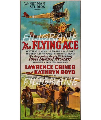 THE FLYING ACE FILM Rzld-POSTER/REPRODUCTION d1 AFFICHE VINTAGE livraison et retour toujours gratuits