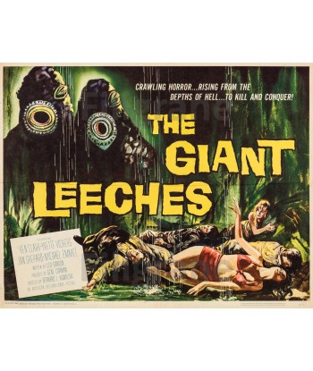 THE GIANT LEECHES FILM Rbxn-POSTER/REPRODUCTION d1 AFFICHE VINTAGE hantent personnes