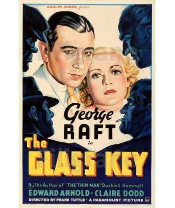 THE GLASS KEY FILM Rsrm-POSTER/REPRODUCTION d1 AFFICHE VINTAGE Profitez des Offres !