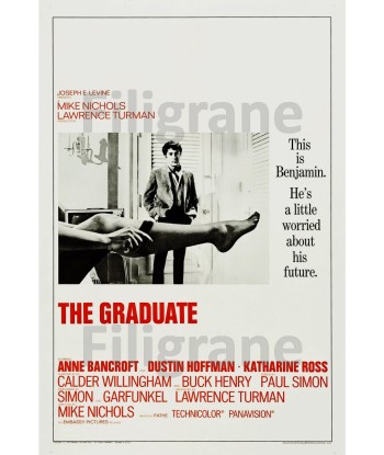 THE GRADUATE  FILM  Rgbt-POSTER/REPRODUCTION d1 AFFICHE VINTAGE rembourrage situé sous