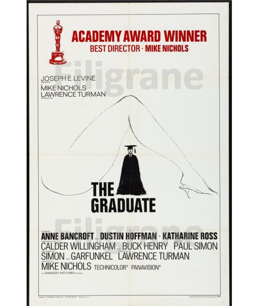 THE GRADUATE FILM Ruih-POSTER/REPRODUCTION d1 AFFICHE VINTAGE ouvre sa boutique