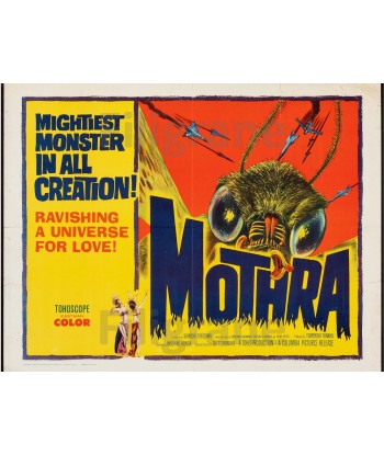 MOTHRA FILM Rmsl-POSTER/REPRODUCTION d1 AFFICHE VINTAGE de l' environnement