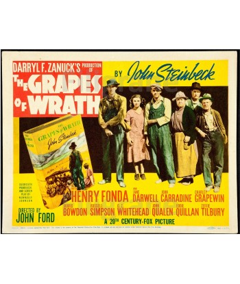 THE GRAPES of WRATH FILM Rpxu-POSTER/REPRODUCTION d1 AFFICHE VINTAGE vente chaude votre 