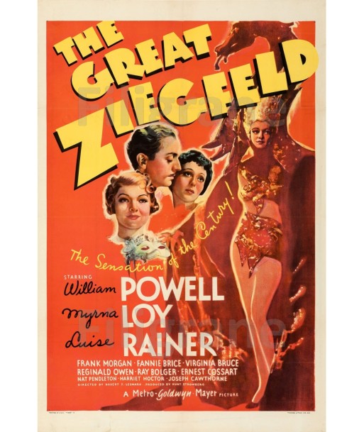 THE GREAT ZIEGFELD FILM Rsmy-POSTER/REPRODUCTION d1 AFFICHE VINTAGE français