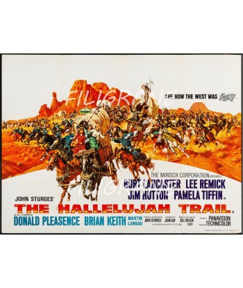 THE HALLELUJAK TRAIL FILM Rekh-POSTER/REPRODUCTION d1 AFFICHE VINTAGE de votre