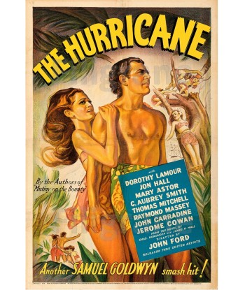 THE HURRICANE FILM Rwfx-POSTER/REPRODUCTION d1 AFFICHE VINTAGE Dans la société mordern