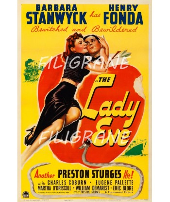 THE LADY EVE FILM Rbiu-POSTER/REPRODUCTION d1 AFFICHE VINTAGE prix pour 