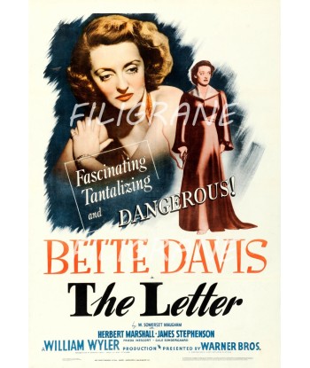 THE LETTER FILM B. DAVIS Rpdp-POSTER/REPRODUCTION d1 AFFICHE VINTAGE offre 