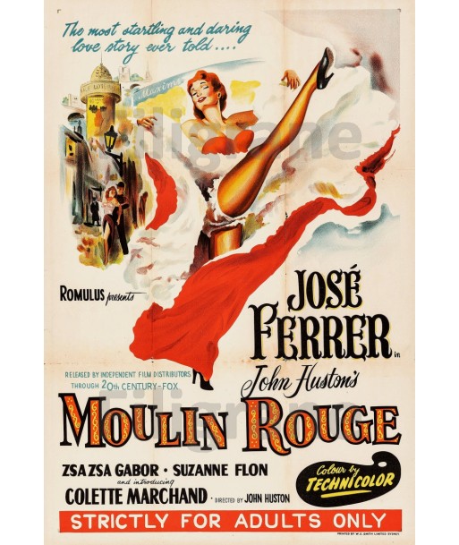 MOULIN ROUGE FILM Rjwy-POSTER/REPRODUCTION d1 AFFICHE VINTAGE Amélioration de cerveau avec