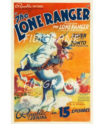 THE LONE RANGER FILM Rhzs-POSTER/REPRODUCTION d1 AFFICHE VINTAGE brillant des détails fins