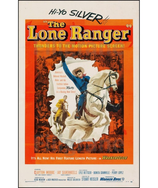 THE LONE RANGER FILM Rmlf-POSTER/REPRODUCTION d1 AFFICHE VINTAGE En savoir plus