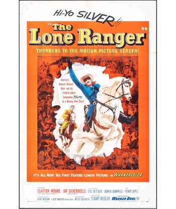 THE LONE RANGER FILM Rrzk-POSTER/REPRODUCTION d1 AFFICHE VINTAGE Profitez des Offres !