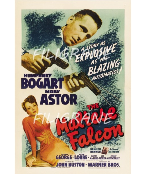 THE MALTESE FALCON FILM Rznu-POSTER/REPRODUCTION d1 AFFICHE VINTAGE s'inspire de l'anatomie humaine