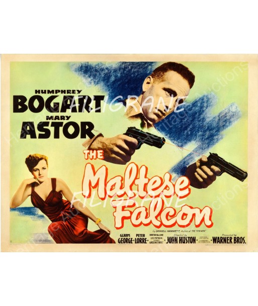 THE MALTESE FALCON FILM Rznv-POSTER/REPRODUCTION d1 AFFICHE VINTAGE de la marque