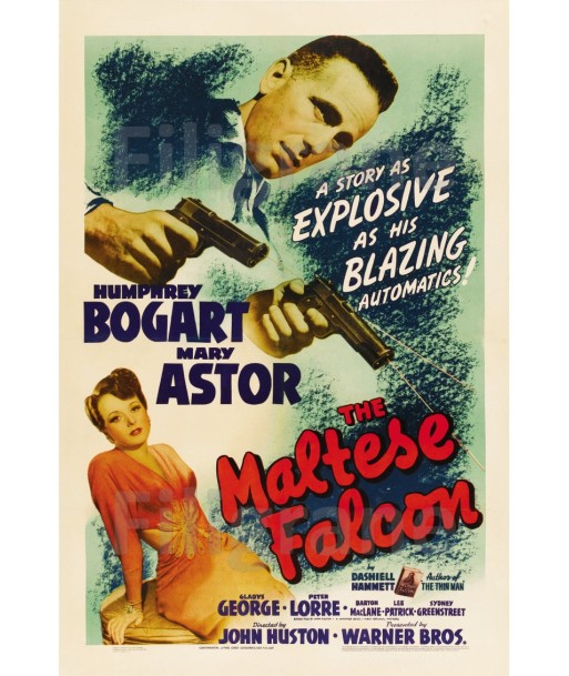 THE MALTESSE FALCON FILM Raaz-POSTER/REPRODUCTION d1 AFFICHE VINTAGE Toutes les collections ici