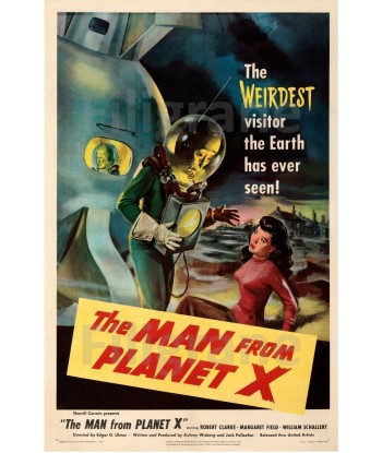 THE MAN from PLANET X FILM Reqi-POSTER/REPRODUCTION d1 AFFICHE VINTAGE ouvre sa boutique