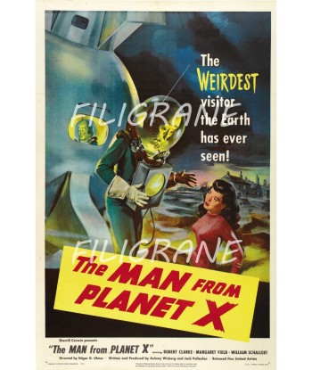 THE MAN from PLANET X FILM Rnkm-POSTER/REPRODUCTION d1 AFFICHE VINTAGE À commander