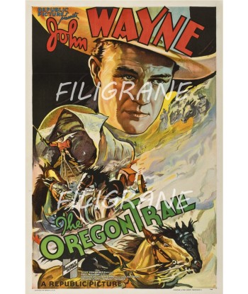 THE OREGON TRAIL FILM Rcdz-POSTER/REPRODUCTION d1 AFFICHE VINTAGE Véritable concentré