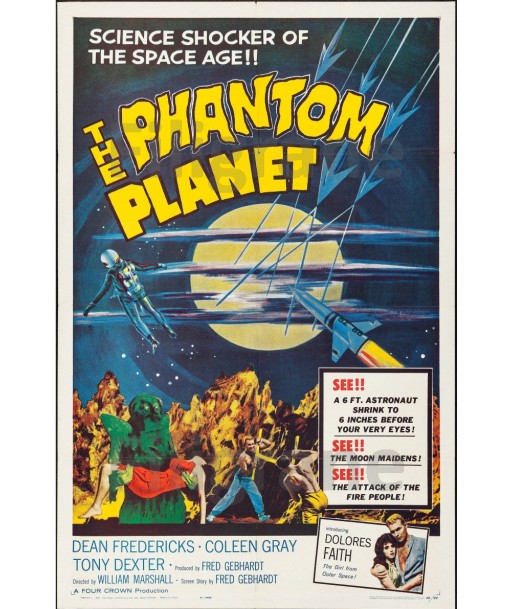 THE PHANTOM PLANET FILM Rurp-POSTER/REPRODUCTION d1 AFFICHE VINTAGE 50-70% off 