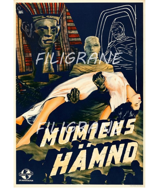 MUMIENS HÄMND FILM Rgjj-POSTER/REPRODUCTION d1 AFFICHE VINTAGE pas cher chine