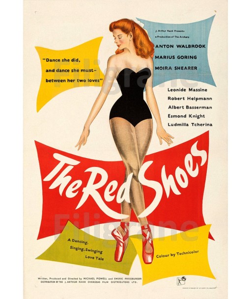 THE RED SHOES FILM Rcuf-POSTER/REPRODUCTION d1 AFFICHE VINTAGE de votre