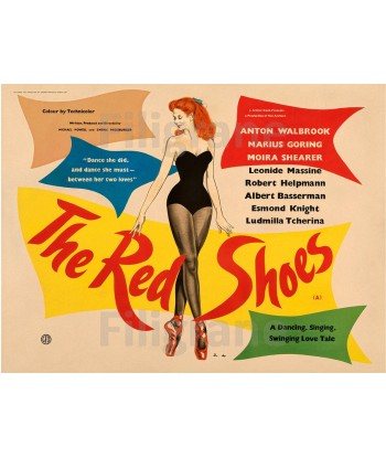 THE RED SHOES FILM Rqhq-POSTER/REPRODUCTION d1 AFFICHE VINTAGE le des métaux précieux