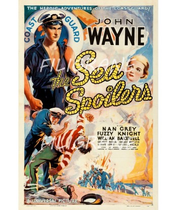 THE SEA SPOILERS FILM Rtud-POSTER/REPRODUCTION d1 AFFICHE VINTAGE l'achat 