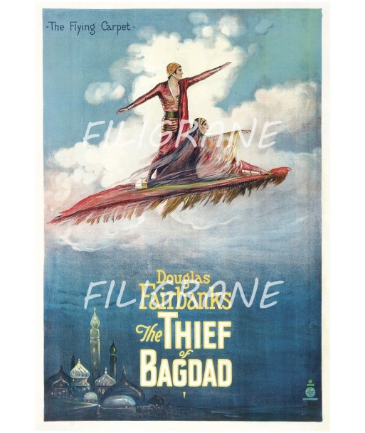 THE THIEF of BAGDAD FILM Rkcu-POSTER/REPRODUCTION d1 AFFICHE VINTAGE rembourrage situé sous