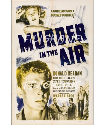 MURDER in the AIR FILM Rfdm-POSTER/REPRODUCTION d1 AFFICHE VINTAGE le des métaux précieux