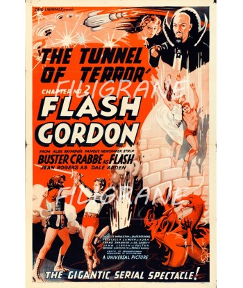 THE TUNNEL of TERROR FILM Rwpx-POSTER/REPRODUCTION d1 AFFICHE VINTAGE commande en ligne