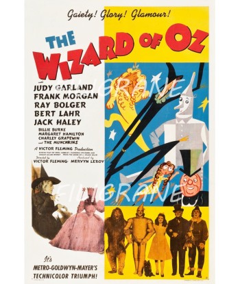 THE WIZARD of OZ FILM Rfaf-POSTER/REPRODUCTION d1 AFFICHE VINTAGE l'évolution des habitudes 