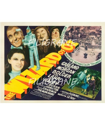 THE WIZARD of OZ FILM Rtkd-POSTER/REPRODUCTION d1 AFFICHE VINTAGE est présent 