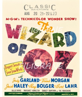 THE WIZARD of OZ FILM Rxnm-POSTER/REPRODUCTION d1 AFFICHE VINTAGE meilleur choix