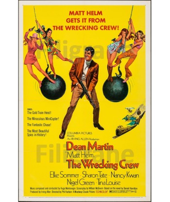 The WRECKING CREW FILM Rfml-POSTER/REPRODUCTION d1 AFFICHE VINTAGE la livraison gratuite