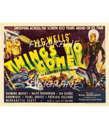 THINGS TO COME FILM Rmfd-POSTER/REPRODUCTION d1 AFFICHE VINTAGE en ligne