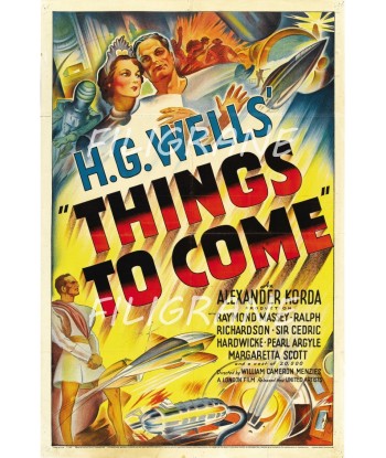 THINGS TO COME FILM Rrfv-POSTER/REPRODUCTION d1 AFFICHE VINTAGE les ligaments