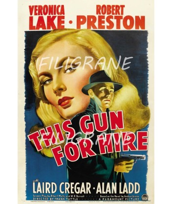 THIS GUN for HIRE FILM Rzir-POSTER/REPRODUCTION d1 AFFICHE VINTAGE votre