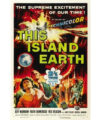 THIS ISLAND EARTH FILM Rfzs-POSTER/REPRODUCTION d1 AFFICHE VINTAGE Les magasins à Paris et en Île-de-France