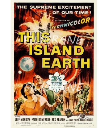 THIS ISLAND EARTH FILM Rqvz-POSTER/REPRODUCTION d1 AFFICHE VINTAGE Les magasins à Paris