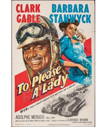 TO PLEASE A LADY FILM Rboi-POSTER/REPRODUCTION d1 AFFICHE VINTAGE Toutes les collections ici