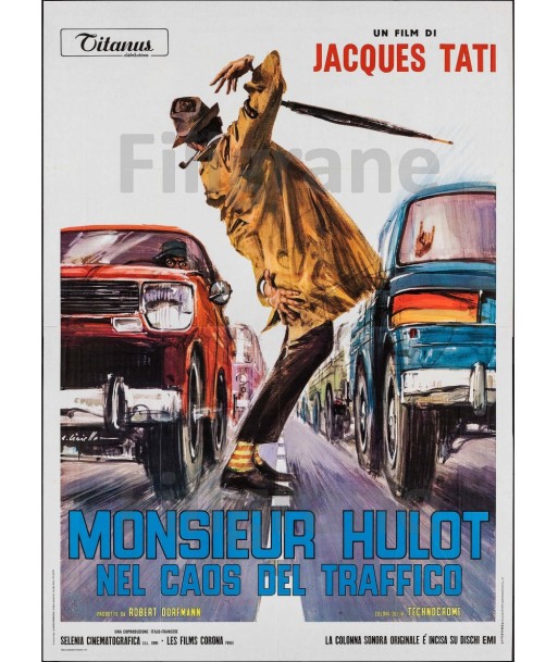 TRAFIC  HULOT  TATI  FILM Rygg-POSTER/REPRODUCTION d1 AFFICHE VINTAGE de pas cher