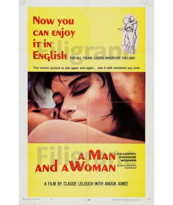 Un HOMME et une FEMME FILM Rypz-POSTER/REPRODUCTION d1 AFFICHE VINTAGE de technologie