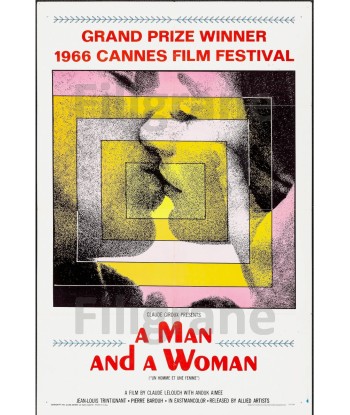 Un HOMME et une FEMME FILM Rzjl-POSTER/REPRODUCTION d1 AFFICHE VINTAGE plus qu'un jeu 