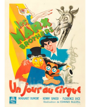 UN JOUR au CIRQUE FILM Raba-POSTER/REPRODUCTION d1 AFFICHE VINTAGE votre restaurant rapide dans 