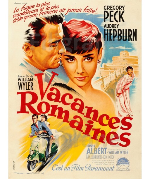 VACANCES ROMAINES FILM Ruog-POSTER/REPRODUCTION d1 AFFICHE VINTAGE Toutes les collections ici